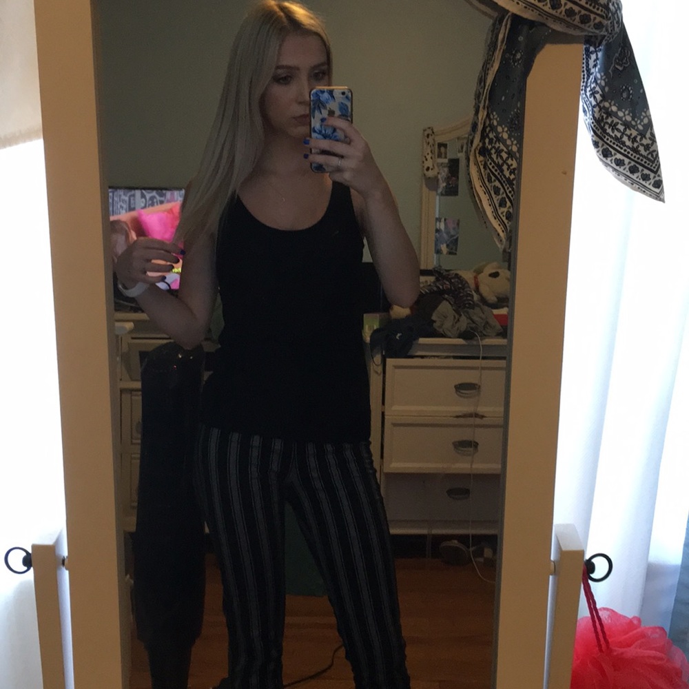 Black lace tank top